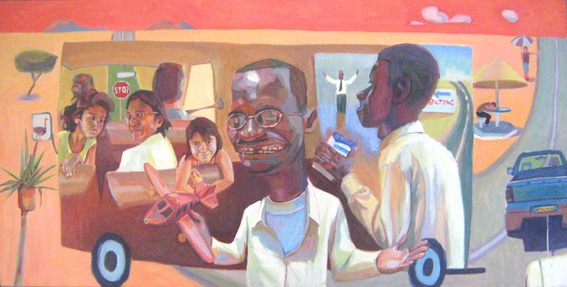 "Road to Rundu | Oil on canvas"